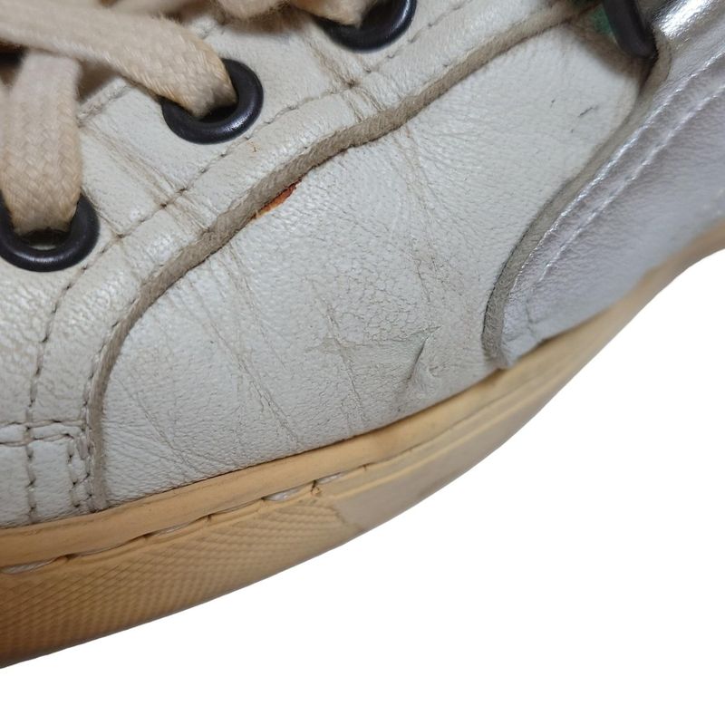 Hermes Sneakers 41 Men's - White X Silver X Pink High Cut Leather