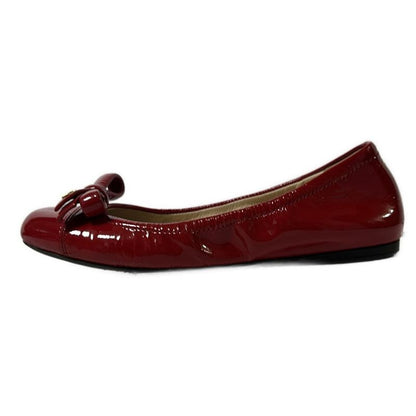 Prada Women's Flat Shoes - Red Ribbon Leather