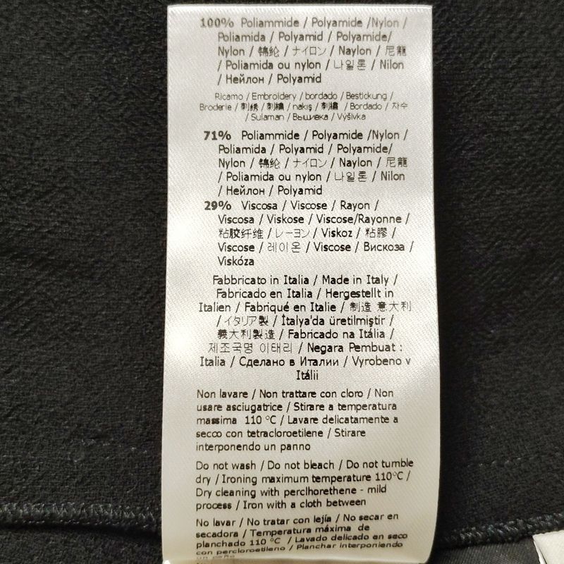 Fendi Dress Size 36 S Women's - Black Crew Neck Short Sleeve Long Lace See-Throu