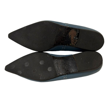 Hermes Flat Shoes 35 1 2 Women's - Light Blue Leather