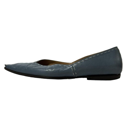 Hermes Flat Shoes 35 1 2 Women's - Light Blue Leather