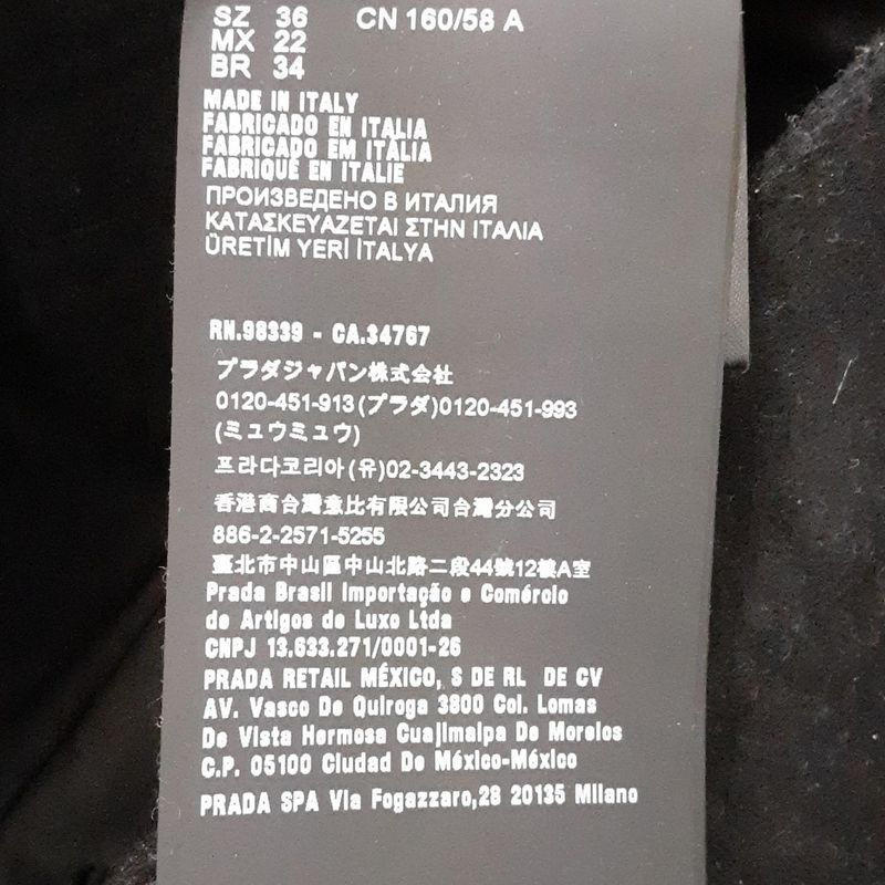 Prada Pants Size 36 S Women's - Black Full Length