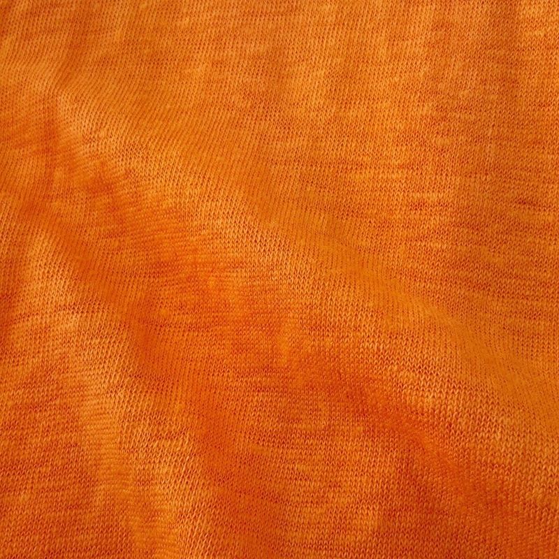 Hermes Long Sleeve Shirt Size L Men's - Orange Linen