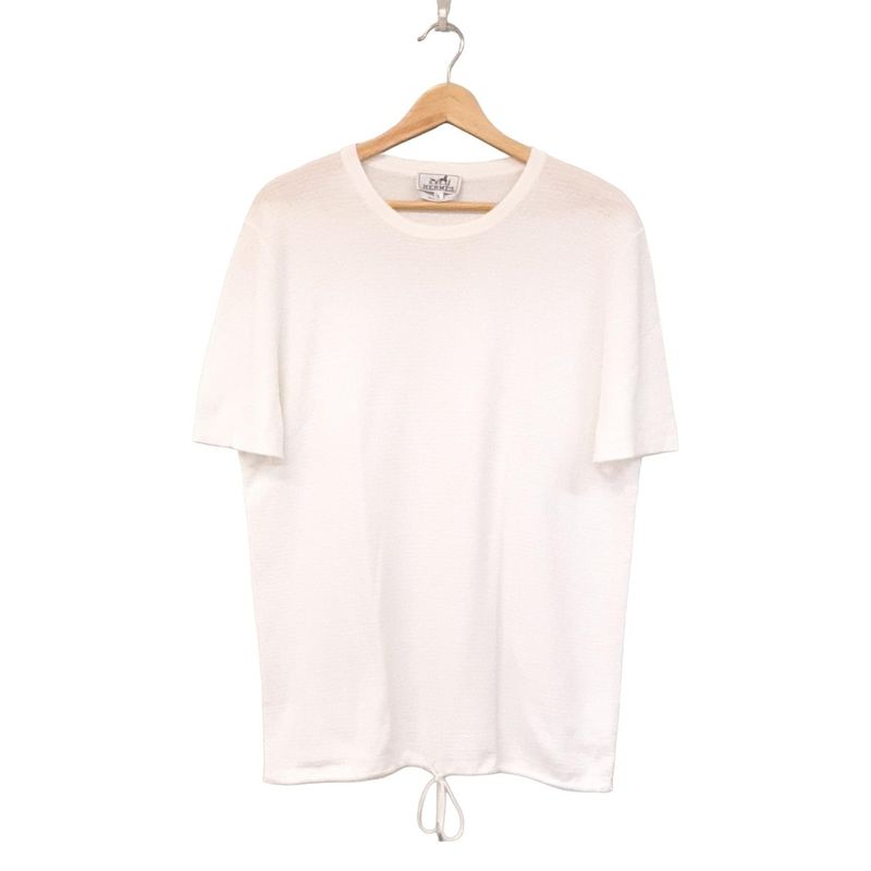 Hermes Short Sleeve Cut and Sewn Size XL Men's - White Crew Neck