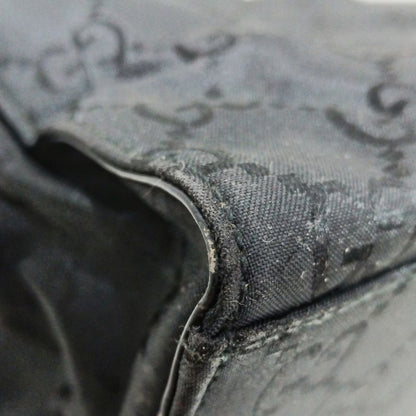 Gucci Tote Bag GG Pattern Bamboo 0021010 Black