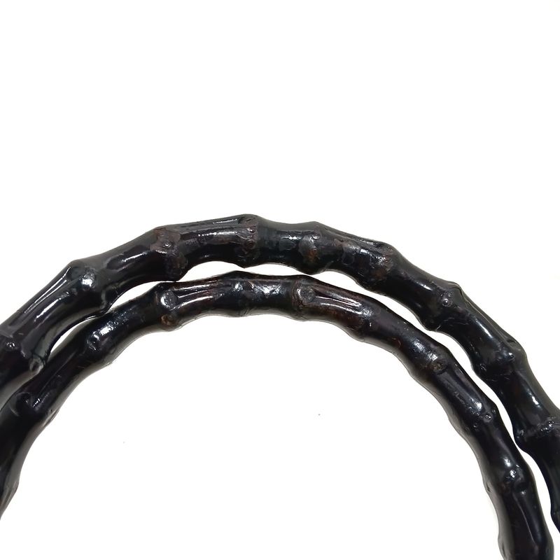 Gucci Tote Bag GG Pattern Bamboo 0021010 Black