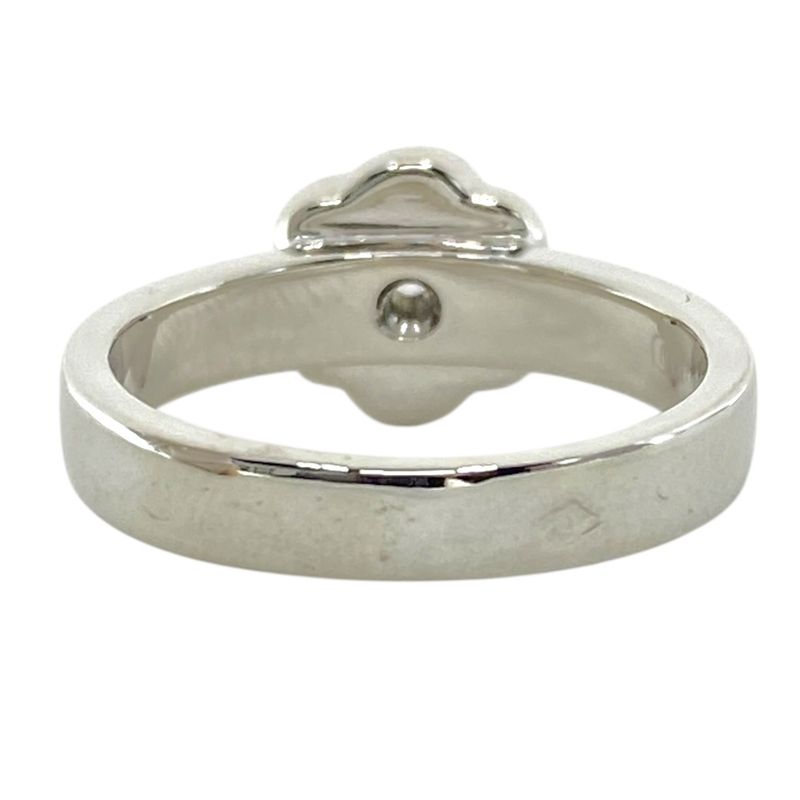 Chanel Camellia Ring 750wg White Gold 1p Diamond Flower Motif Silver Chanel