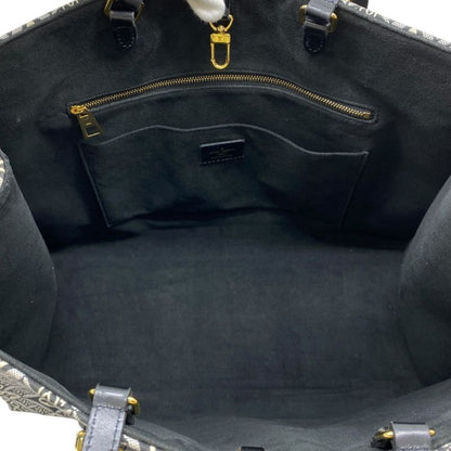 Louis Vuitton on the Go GM Tote Bag Handbag 2way Leather Jacquard Black