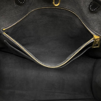 Louis Vuitton on the Go GM Tote Bag Handbag 2way Leather Jacquard Black