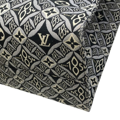 Louis Vuitton on the Go GM Tote Bag Handbag 2way Leather Jacquard Black