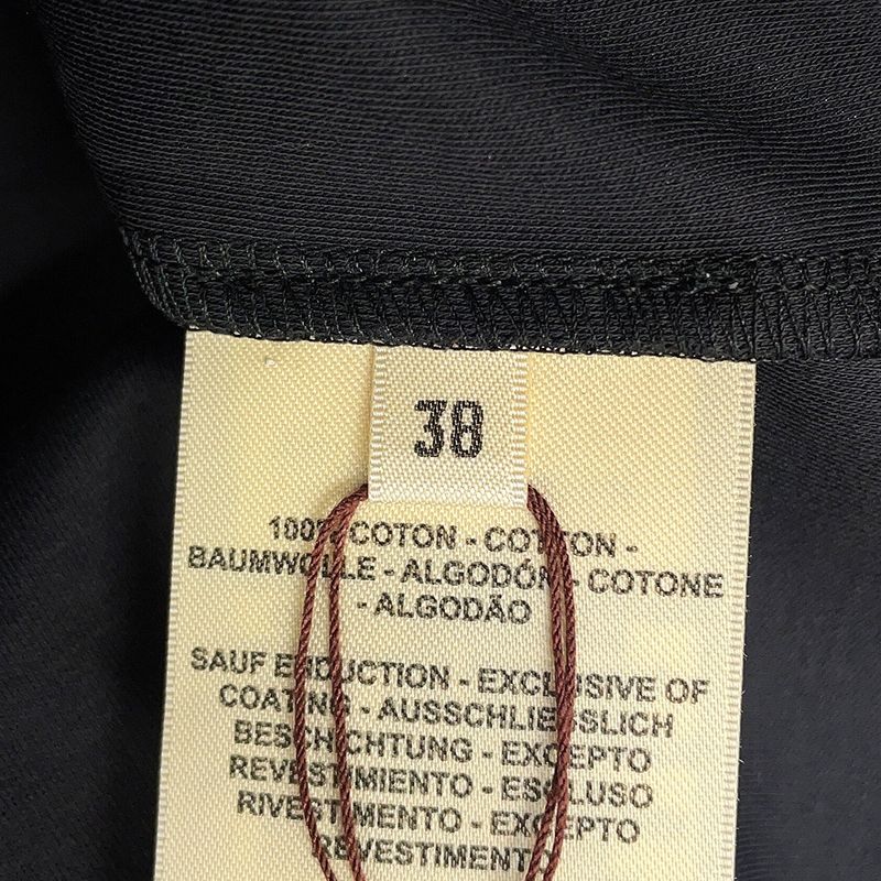 Hermes T-Shirt Cartouche Candy Libris Micro 38 Top Blue Noir Black