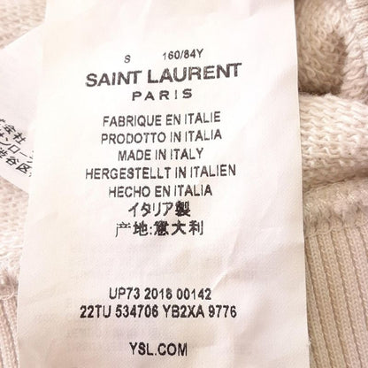 Saint Laurent Paris Parka Size S Women's - 534706 Light Gray X Blue X Light