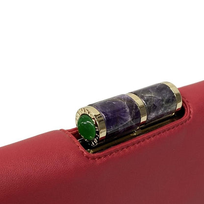 Bvlgari Clutch Bag Bvlgari Lipstick Red Leather