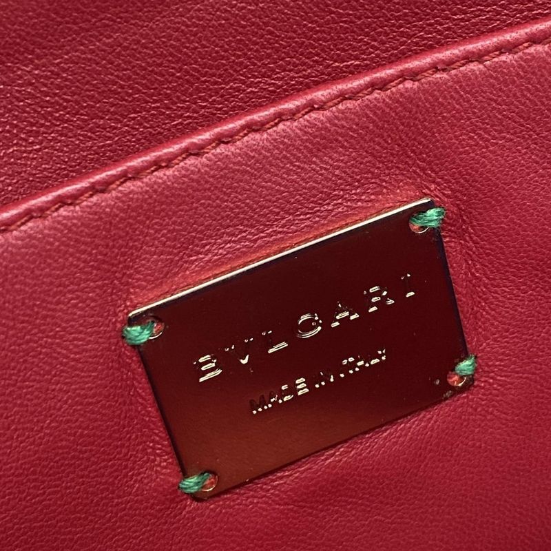 Bvlgari Clutch Bag Bvlgari Lipstick Red Leather