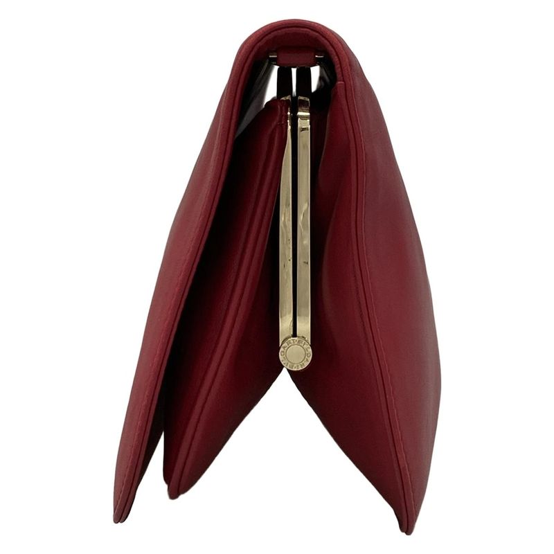 Bvlgari Clutch Bag Bvlgari Lipstick Red Leather
