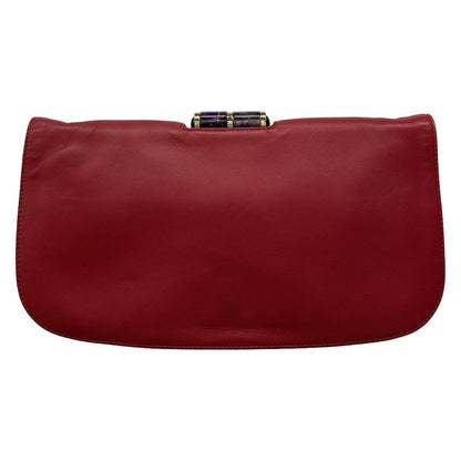 Bvlgari Clutch Bag Bvlgari Lipstick Red Leather