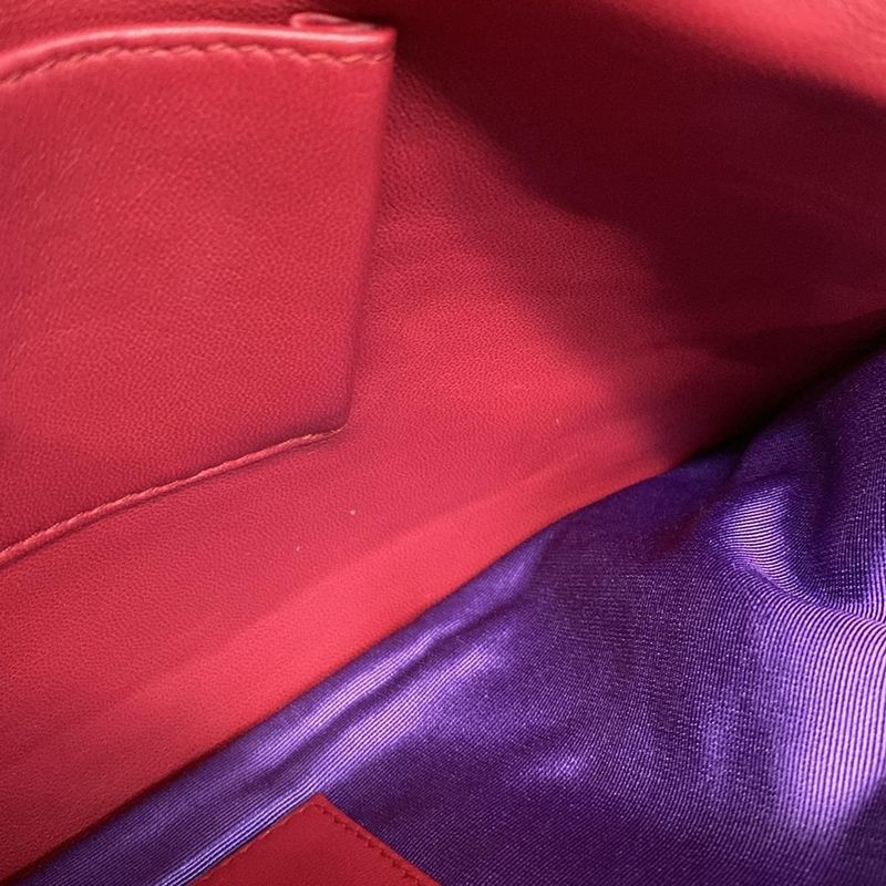 Bvlgari Clutch Bag Bvlgari Lipstick Red Leather