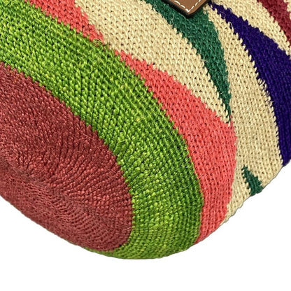 Loewe Tote Bag Sigra Basket Bag Beige X Brown X Multi Basket Bag Linen Leather