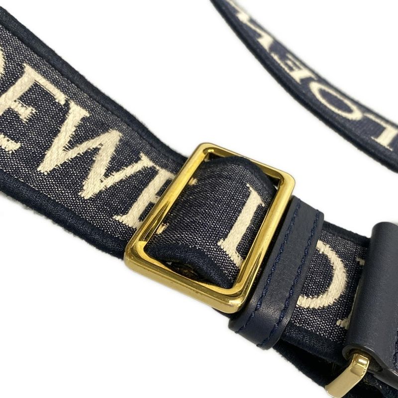 Loewe Shoulder Strap Anagram Loop Strap Navy X Ivory