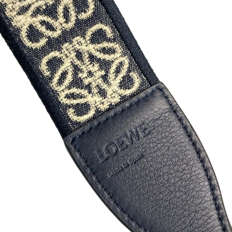 Loewe Shoulder Strap Anagram Loop Strap Navy X Ivory
