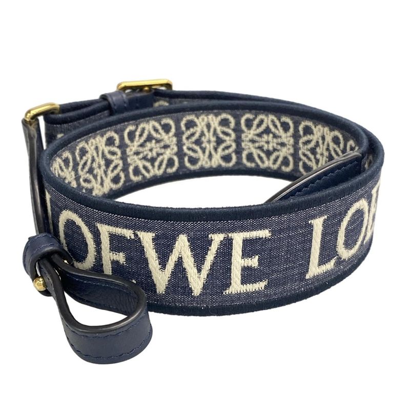 Loewe Shoulder Strap Anagram Loop Strap Navy X Ivory