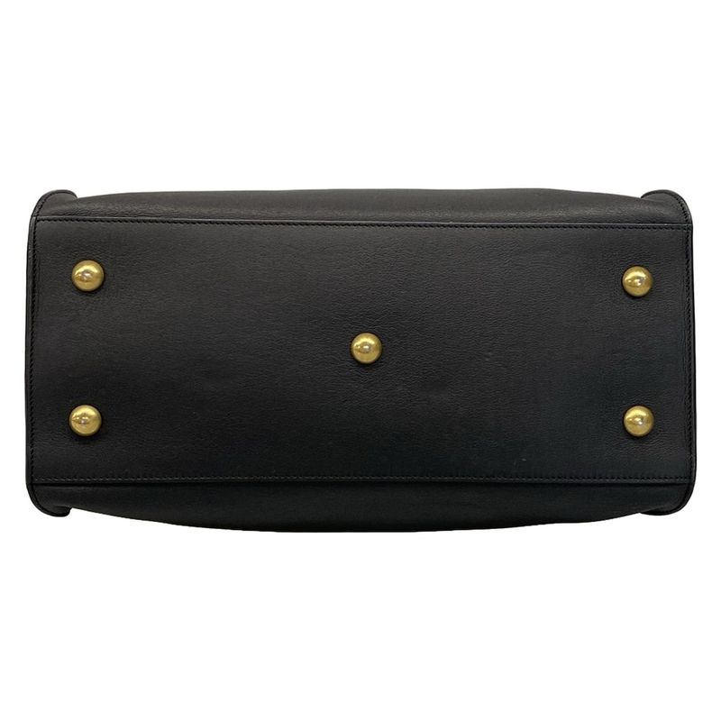 Saint Laurent Paris Handbag Petit Cabas 311210 Black Leather