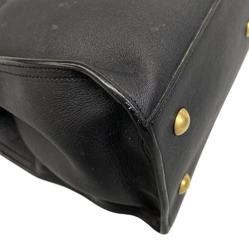 Saint Laurent Paris Handbag Petit Cabas 311210 Black Leather