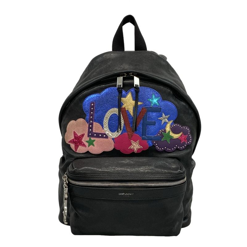 Saint Laurent Paris Rucksack Sac City California 454319 Black X Blue X Multi