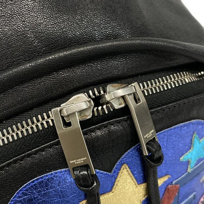 Saint Laurent Paris Rucksack Sac City California 454319 Black X Blue X Multi