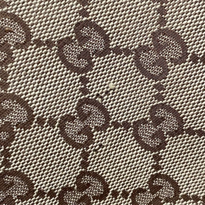 Gucci Shoulder Bag GG Pattern Abbey 130738 Beige X Dark Brown X Ivory Leather