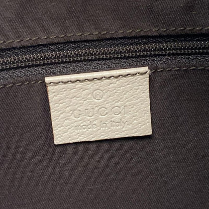 Gucci Shoulder Bag GG Pattern Abbey 130738 Beige X Dark Brown X Ivory Leather