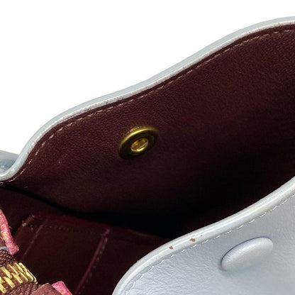 Celine Handbag Trapeze Small Bordeaux X Light Blue Leather