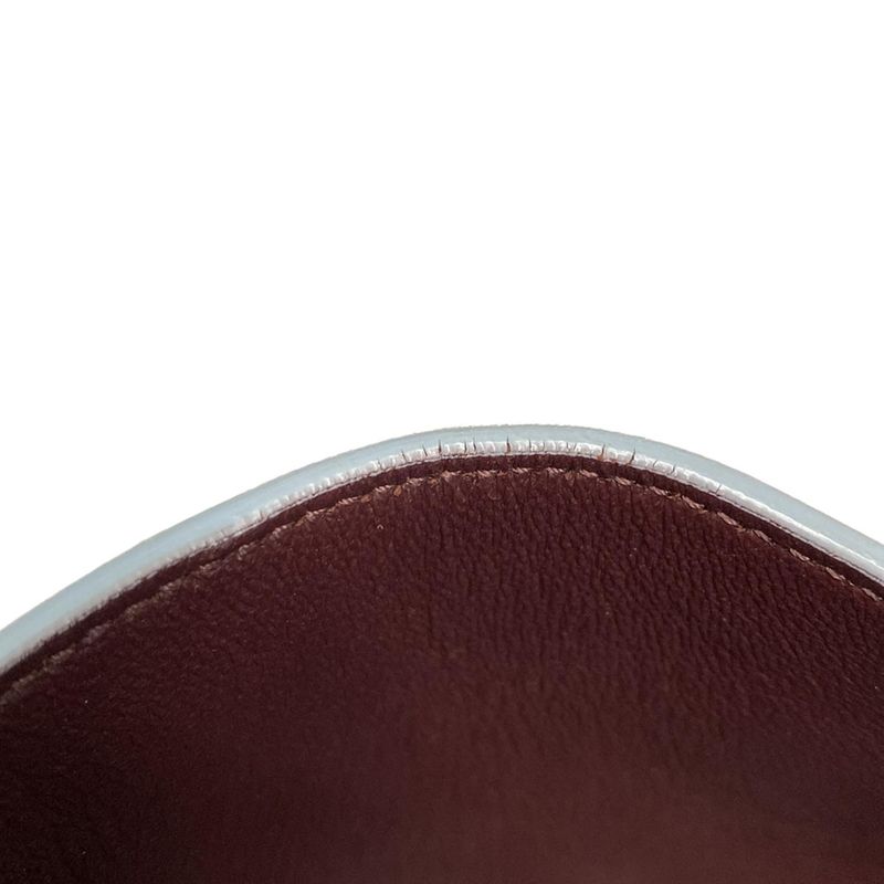 Celine Handbag Trapeze Small Bordeaux X Light Blue Leather