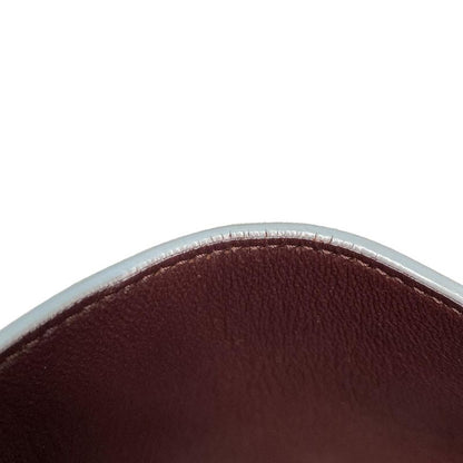 Celine Handbag Trapeze Small Bordeaux X Light Blue Leather