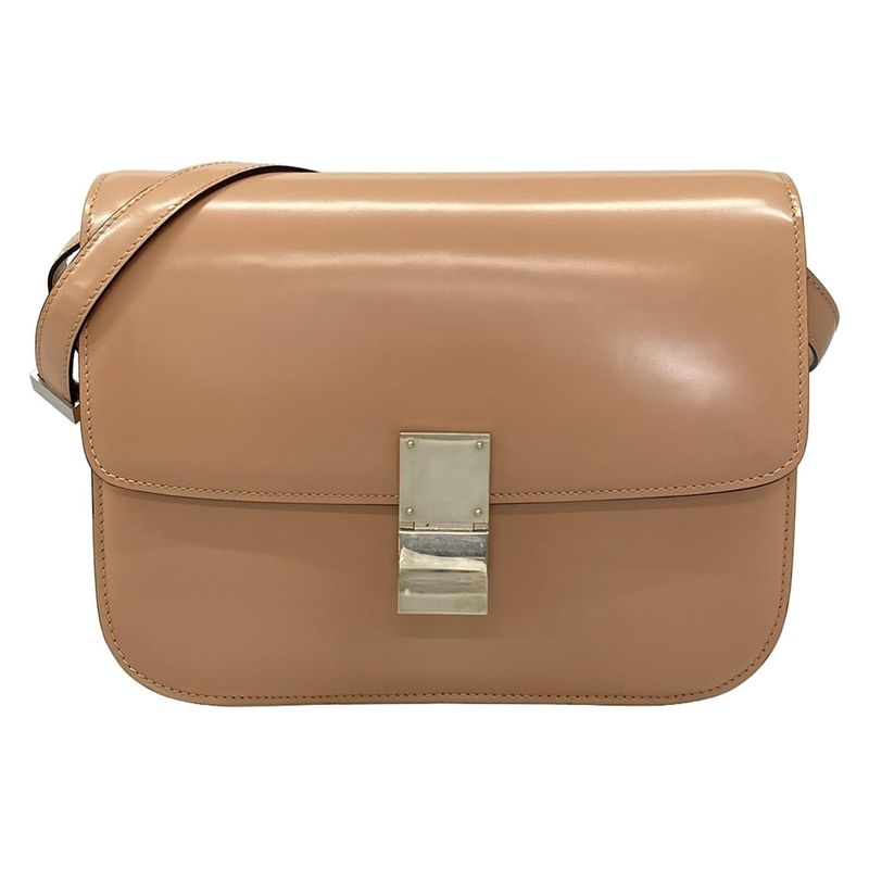 Celine Shoulder Bag Classic Medium Pink Beige