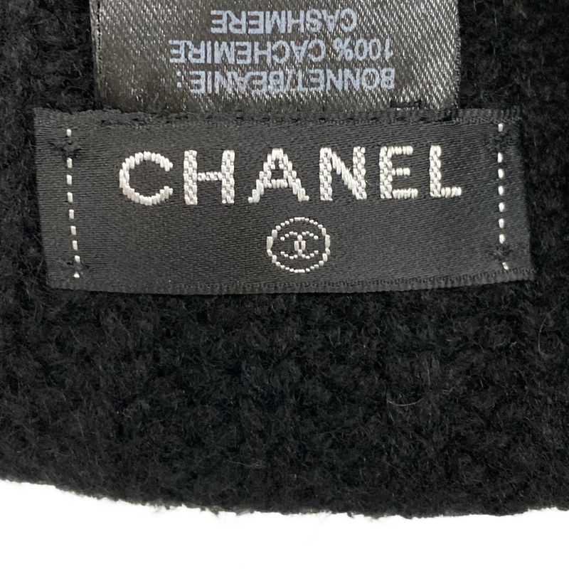 Chanel Knit Hat - Black Cashmere