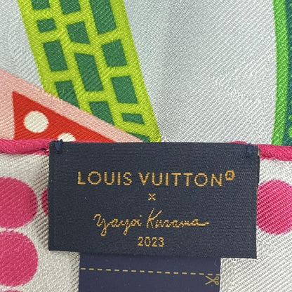 Louis Vuitton Scarf - M78315 Pink X Blue Gray X Multi Flower Butterfly Monogram