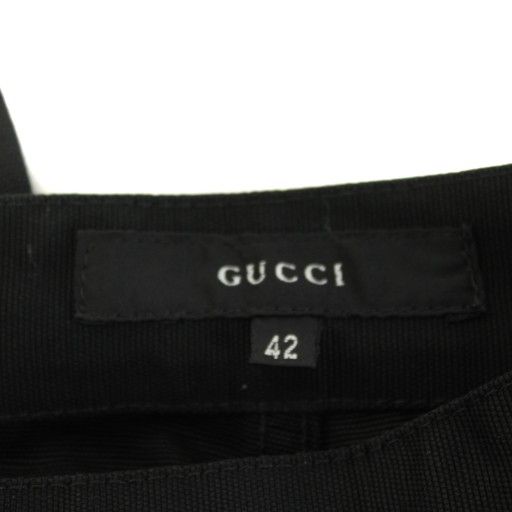 Gucci Pants Slacks Cotton 42 Black 255234 Zj208 An1
