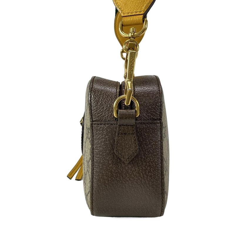 Gucci Shoulder Bag Neo Vintage Ophidia GG Mini Bag 476466 Beige X Dark Brown X