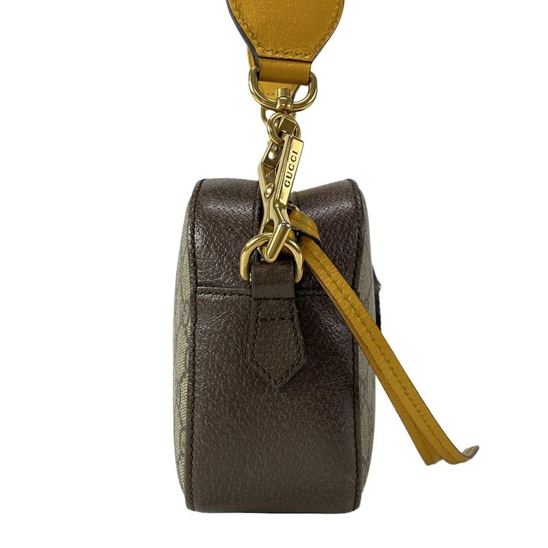 Gucci Shoulder Bag Neo Vintage Ophidia GG Mini Bag 476466 Beige X Dark Brown X