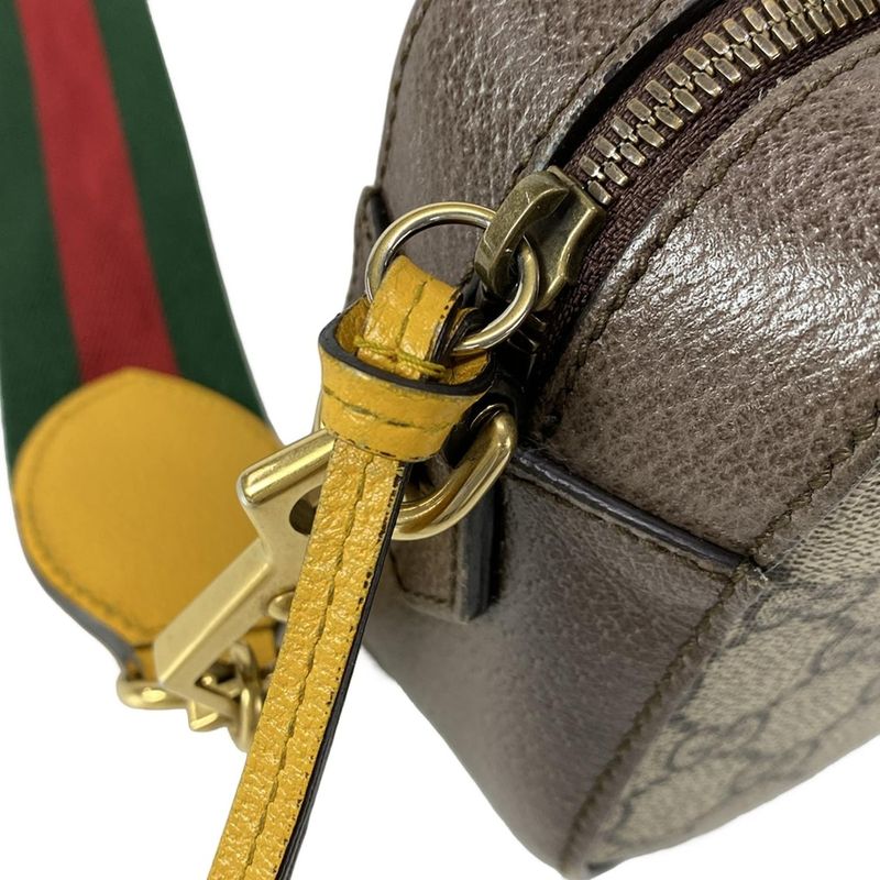 Gucci Shoulder Bag Neo Vintage Ophidia GG Mini Bag 476466 Beige X Dark Brown X