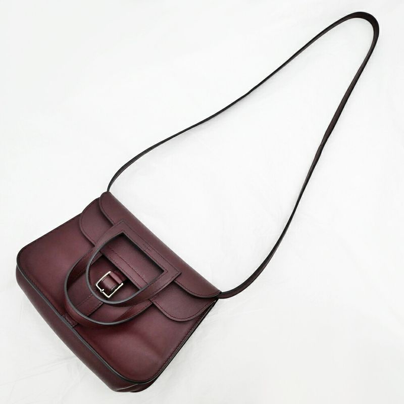 Hermes Arzan Mini Hand Shoulder - Bag Bordeaux - A Engraved 2017