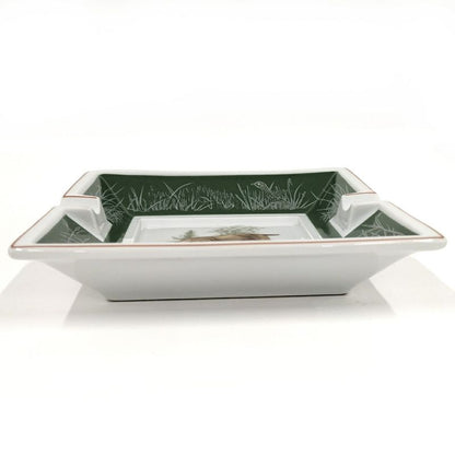 Hermes Ashtray German Pointer Dog Ashtray Accessory Case Ceramic