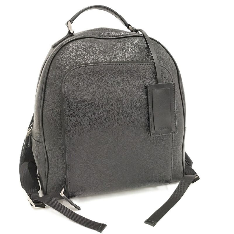 Prada Backpack Sac Leather Black 2vz011