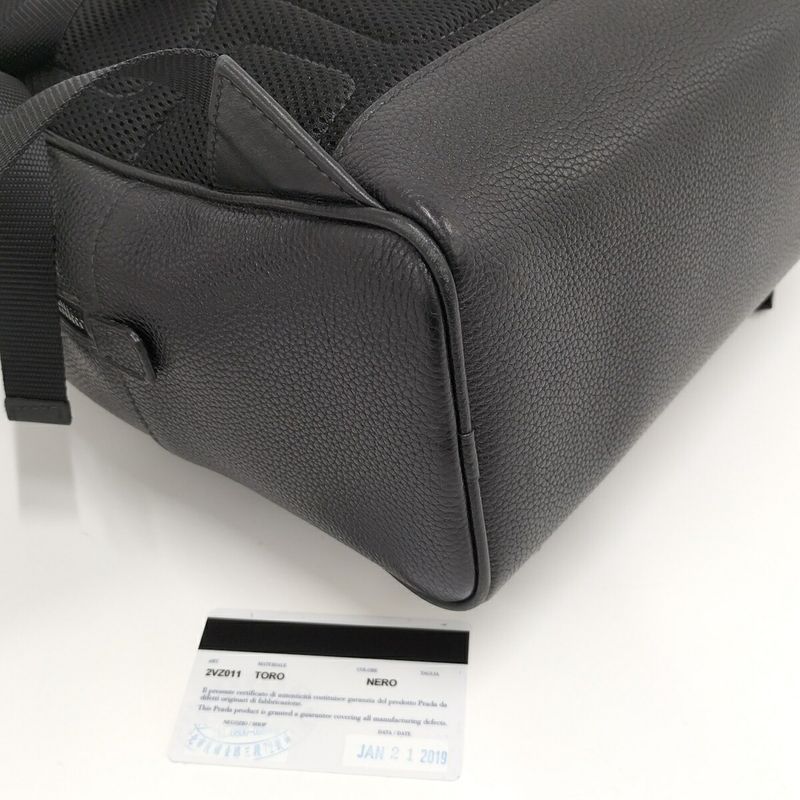 Prada Backpack Sac Leather Black 2vz011