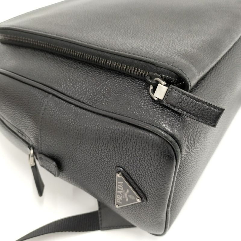 Prada Backpack Sac Leather Black 2vz011