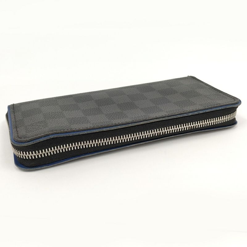 Louis Vuitton Zippy Wallet Vertical Damier Graphite N64436