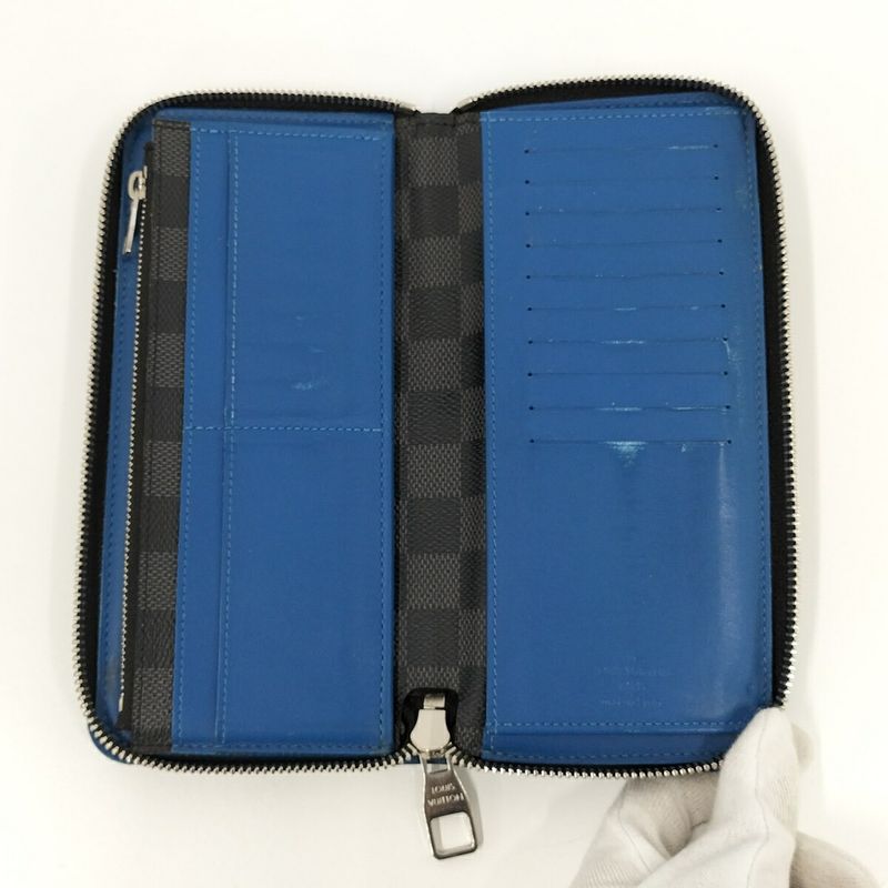 Louis Vuitton Zippy Wallet Vertical Damier Graphite N64436