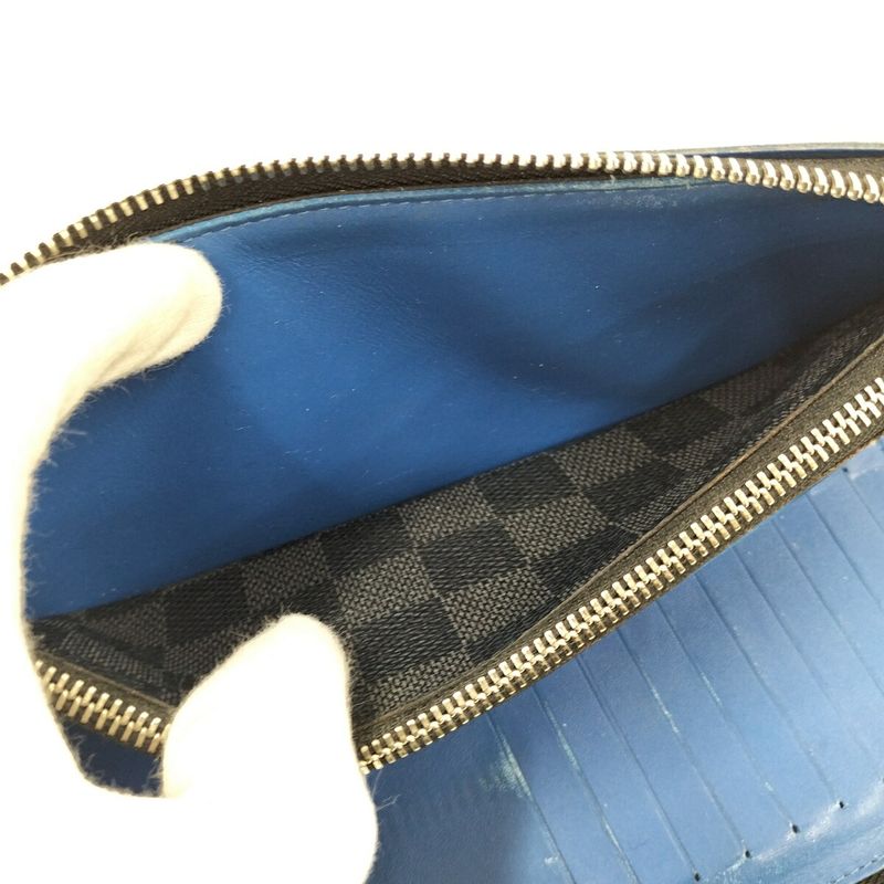 Louis Vuitton Zippy Wallet Vertical Damier Graphite N64436