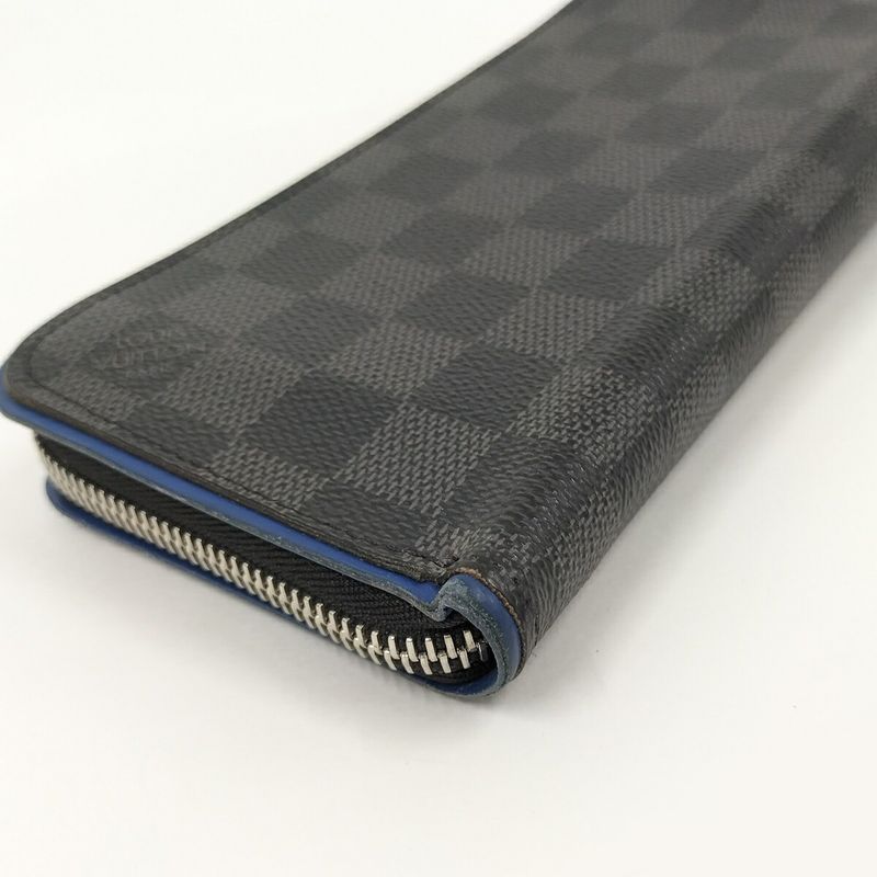 Louis Vuitton Zippy Wallet Vertical Damier Graphite N64436